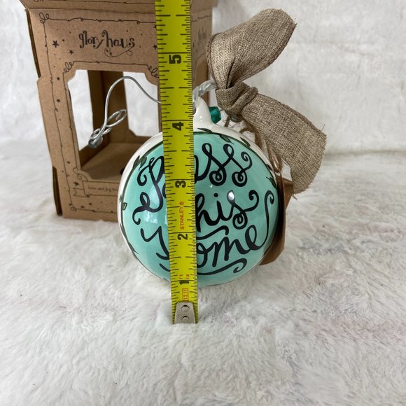 Glory Haus “Bless This Home” Christmas Ornament CottageCore - Picture 6 of 7